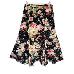 Chaps Floral Lined Maxi Skirt
